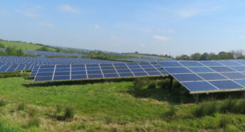 Photograph of a solar farm in Wiltshire