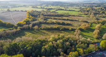 Aerial view of the Broken Bridges Project area
